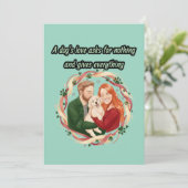 A dog's love asks for nothing and gives everything kaart (Staand voorkant)