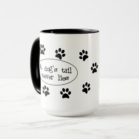 A Dog's Tail Mok (Voorkant links)