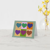 A-DOOLHOF-ING HEARTS KAART (Gele Bloem)