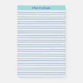 A door "Jouw naam" Post-it® notes Sjabloon (Voorkant)