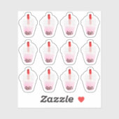 A Dozen Boba Tea die Sticker knippen (Vel)