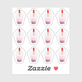 A Dozen Boba Tea die Sticker knippen