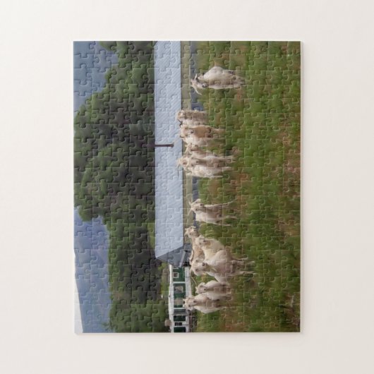 A Dozen Kinderen in pasta v2 Legpuzzel (Verticaal)