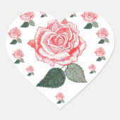 A Dozen Red Roses Hart Sticker (Voorkant)