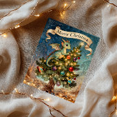 A Dragon’s Christmas Eve Feestdagen Kaart