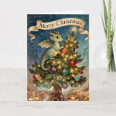 A Dragon’s Christmas Eve Feestdagen Kaart (Voorkant)