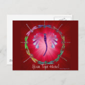 A Dragonfly Dance II Briefkaart (Voorkant / Achterkant)