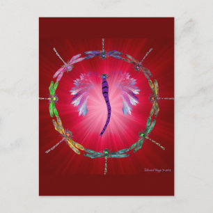 A Dragonfly Dance II Briefkaart