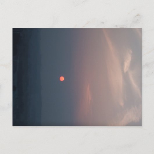 A dramatic, cinematic sunset briefkaart (Voorkant)