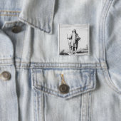A Druid Vierkante Button 5,1 Cm (In situ)