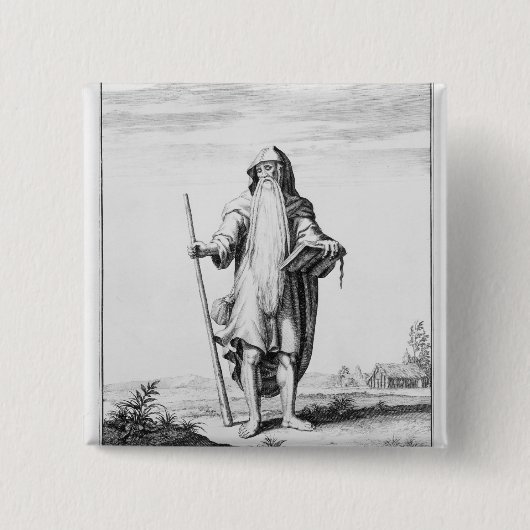 A Druid Vierkante Button 5,1 Cm (Voorkant)