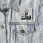 A Druid Vierkante Button 5,1 Cm (In situ)