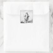 A Druid Vierkante Sticker (Tas)