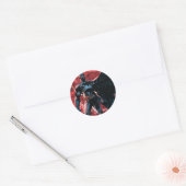 A Duizand Bats Ronde Sticker (Envelop)