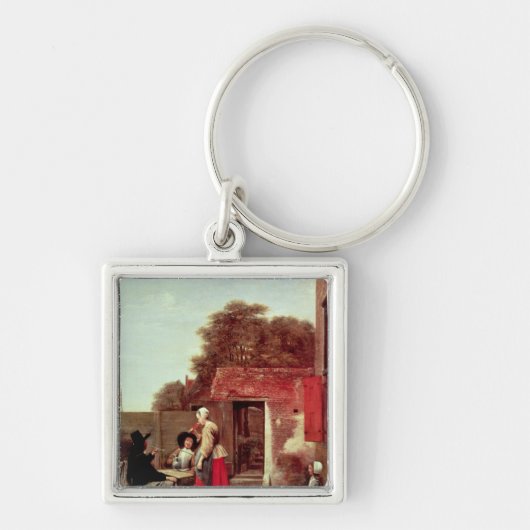 A Dutch Courtyard, c.1658-60 Sleutelhanger (Voorkant)