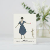 A. E. Marty Art Deco Mode Illustratie Bord Briefkaart (Staand voorkant)