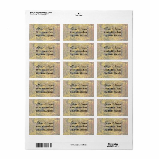 a etiket (Full Sheet)