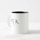 A.F.K. (weg van toetsenbord) Gamer-Mok Tweekleurige Koffiemok (Voorkant links)