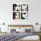 A Face In Time  Canvas Afdruk (Insitu (Slaapkamer))