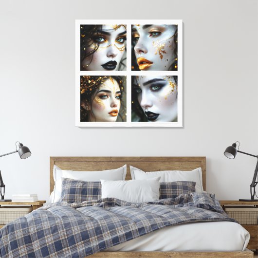 A Face In Time  Canvas Afdruk (Insitu (Slaapkamer))