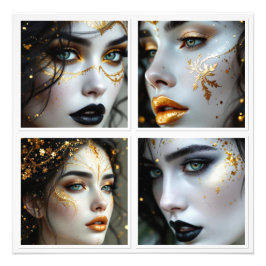 A Face In Time  Foto Afdruk