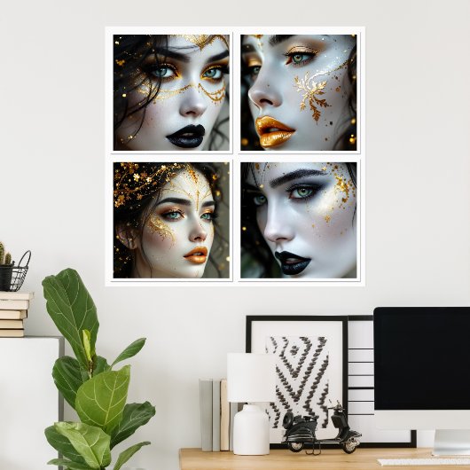 A Face In Time Poster (Thuiskantoor)