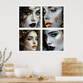 A Face In Time  Poster (Keuken)