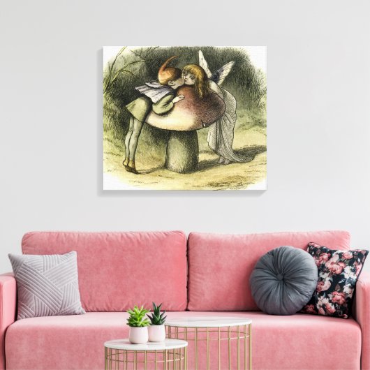 "A Fairy Kiss" door Doyle Canvas Afdruk (Insitu (Woonkamer))