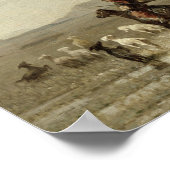 A Falcon Hunt, 1862 Poster (Hoek)