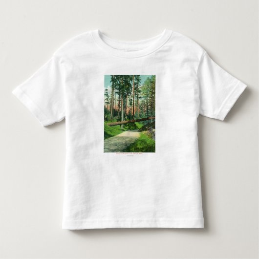 A Fallen Tree at Woodland Park Scene Kinder Shirts (Voorkant)