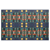 A Familiar Black Cat And Toadstools Halloween 2 Stof (Fat Quarter)