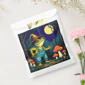 A Familiar Toad Witch Foraging At Night Bedankzakje (Gezegeld)