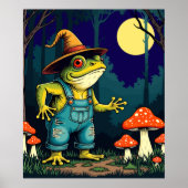 A Familiar Toad Witch Foraging At Night Poster (Voorkant)