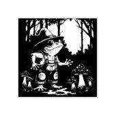 A Familiar Toad Witch Foraging At Night Rubberstempel (Afrduk)
