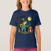 A Familiar Toad Witch Foraging At Night T-shirt (Voorkant)