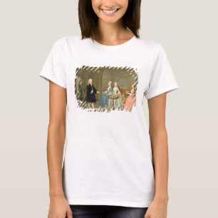 A Family Being Served with Tea, c.1740-45 (oil on T-shirt