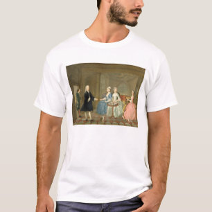 A Family Being Served with Tea, c.1740-45 (oil on T-shirt