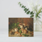 A Family of Rabbit by Alfred Richardson Barber Briefkaart (Staand voorkant)