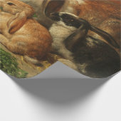 A Family of Rabbit by Alfred Richardson Barber Cadeaupapier (Hoek)