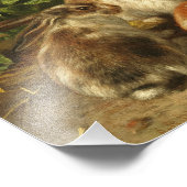 A Family of Rabbit by Alfred Richardson Barber Foto Afdruk (Hoek)