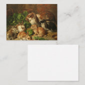 A Family of Rabbit by Alfred Richardson Barber Notitiekaartje (Voorkant / Achterkant)