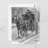 A Fare for a Hansom Cab Driver Briefkaart (Voorkant / Achterkant)