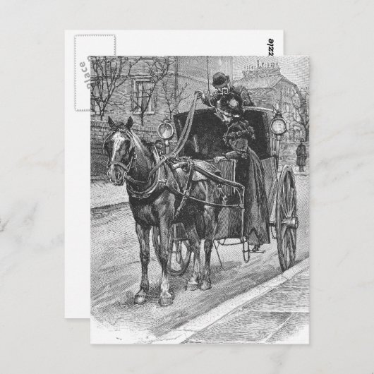 A Fare for a Hansom Cab Driver Briefkaart (Voorkant / Achterkant)