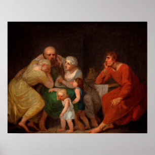 A Farewell Scene van Nicolai Abildgaard Poster