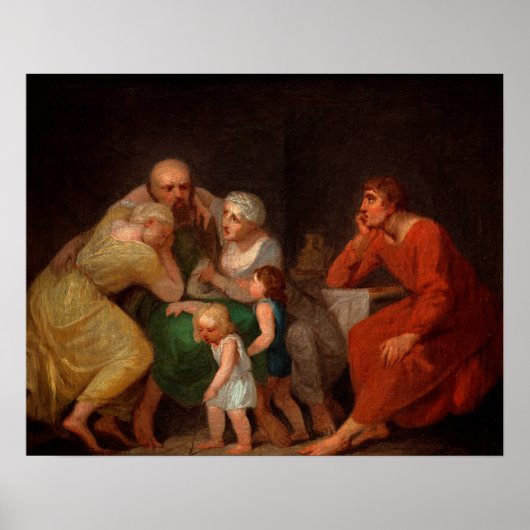 A Farewell Scene van Nicolai Abildgaard Poster (Voorkant)