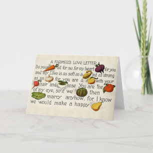 A Farmer's Love Letter 1914 Feestdagen Kaart