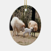 A Farmhouse Christmas Keramisch Ornament (Rechts)