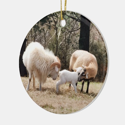 A Farmhouse Christmas Keramisch Ornament (Links)