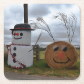 A Farmyard kerstOnderzetters Kartonnen Onderzetters (Voorkant)