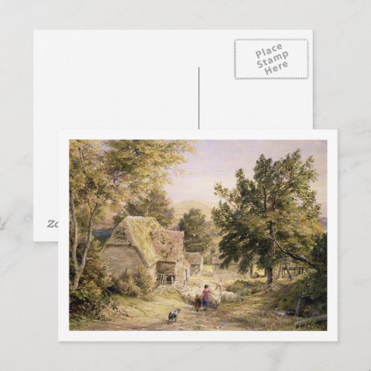 A Farmyard near Princes Risborough, 1845/6 (m/v) o Briefkaart (Voorkant / Achterkant)